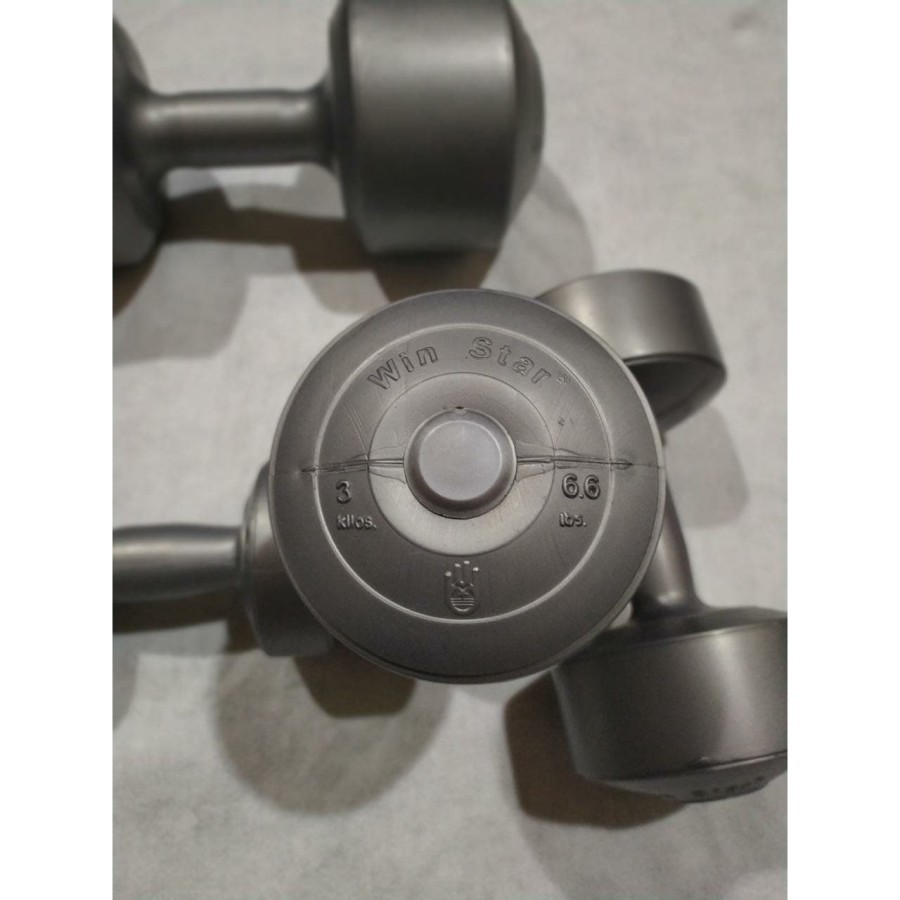 Barbel Plastik / Dumble / Dumbbell WinStar 1 s/d 5 Kg GRAB/GOJEK