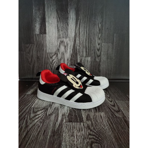 SEPATU ANAK ADIDAS SUPERSTAR 360 X DISNEY MICKEY BLACK ORIGINAL