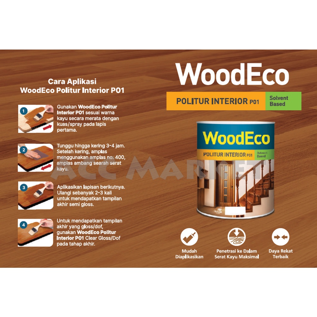 Cat Kayu Politur Woodeco Avian Solvent Base Plitur