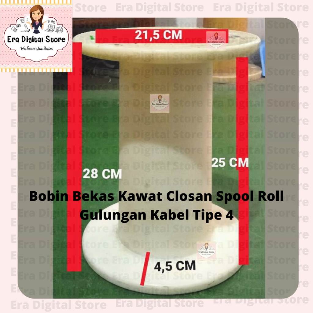 Bobin Bekas Kawat Closan Spool Roll Gulungan Kabel Tipe 4 Bobin Closan Kawat Spool
