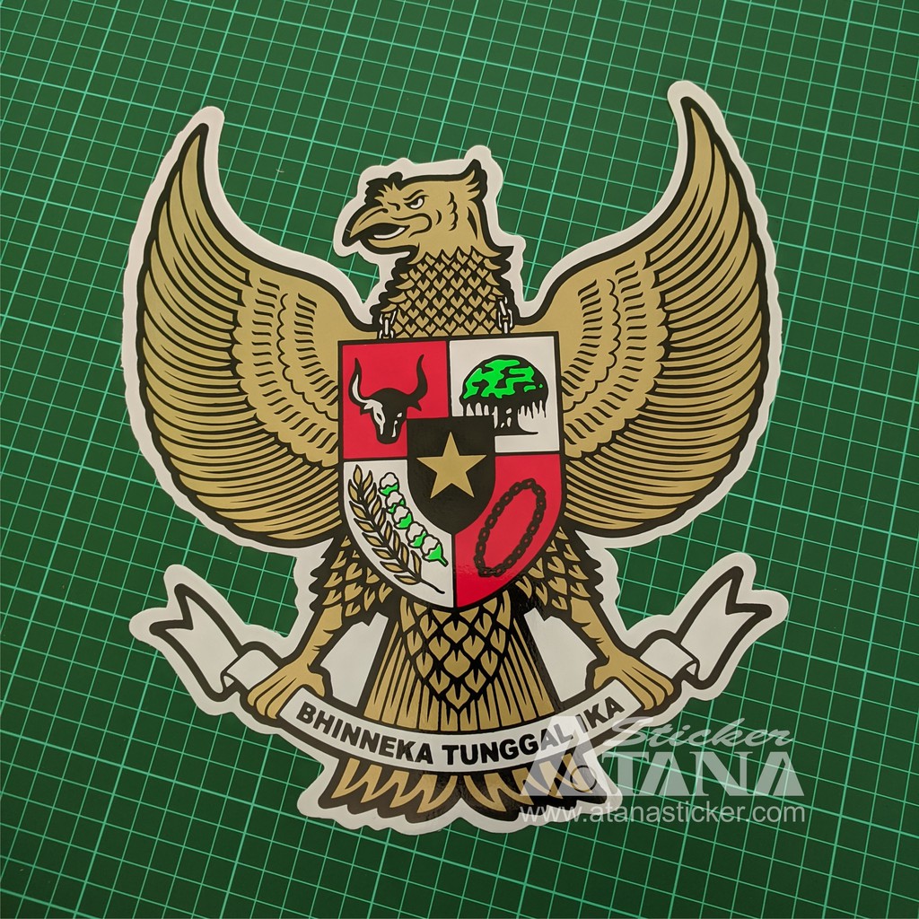 Stiker Printing Sablon Jumbo Vinyl Garuda Pancasila Indonesia Motor Mobil Kulkas Dinding Kaca