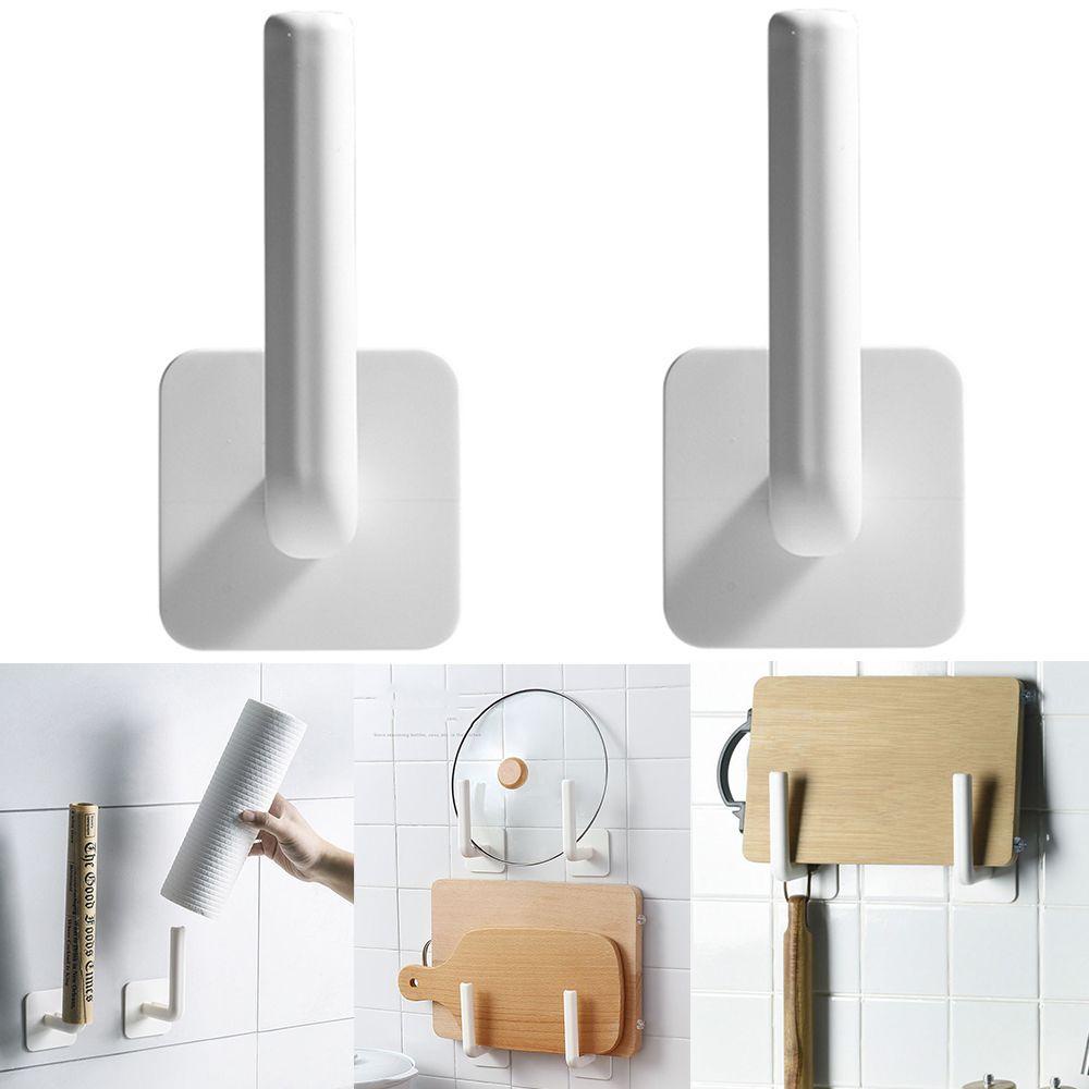 Suyo1/2pcs Toilet Paper Holder Bebas Lubang Rak Penyimpanan Perekat Diri Yang Dipasang Di Dinding