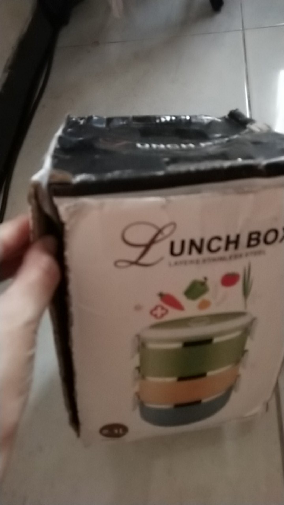 [disiniaja] Rantang / Lunch Box Kotak Makan / Bekal Stainless Susun 3 Warna