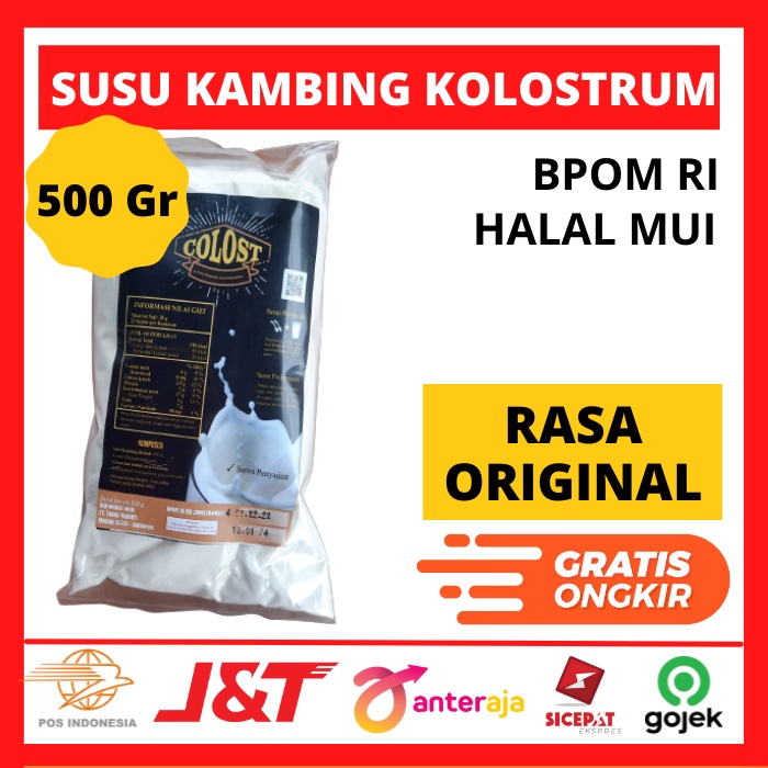 

Susu Kambing Kolostrum Etawa Bubuk Minuman Bubuk Kemasan 500 Gr Susu Bubuk Kambing Ettawa