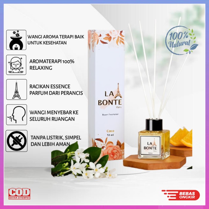 Reed diffuser pengharum ruangan aromaterapi otomatis kamar tidur tamu