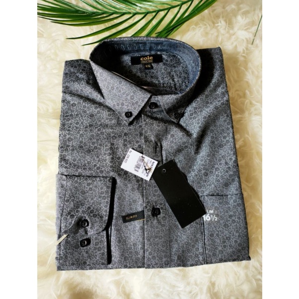 Kemeja pria panjang slimfit size 17 Cole dan SA