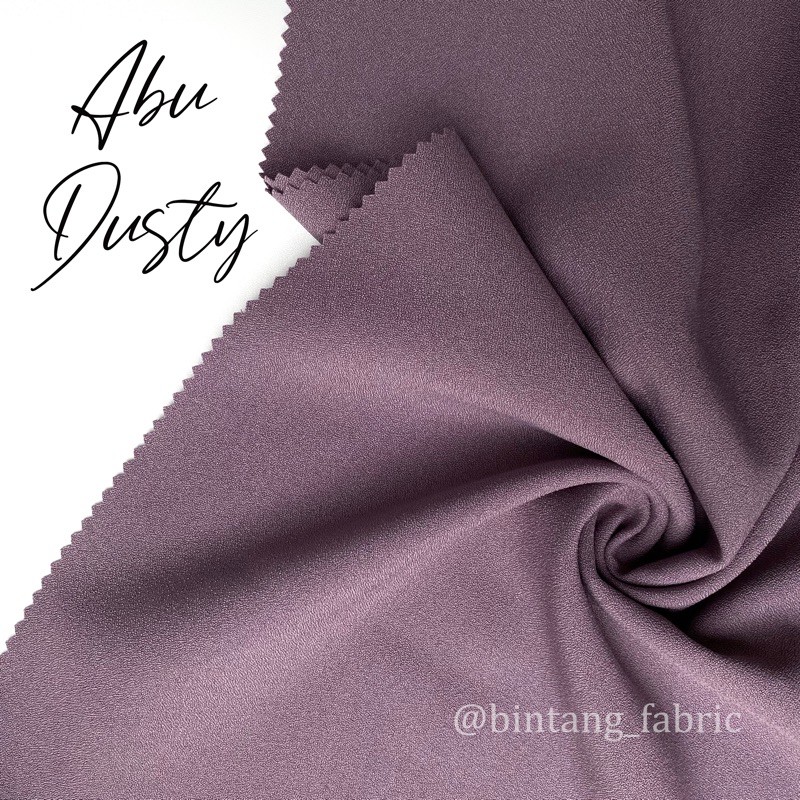 Bahan Kain Princess Stretch Lady Zara 1 meter-Abu Dusty