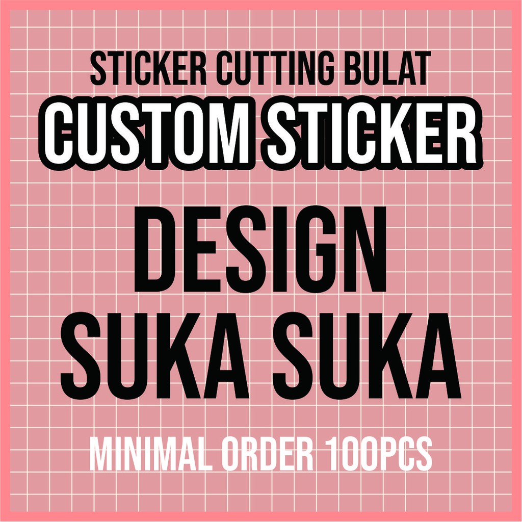 

Stiker Costum Cetak Stiker Label Costum Kemasan Bulat/Oval/Kotak/Costum By Okashi Store