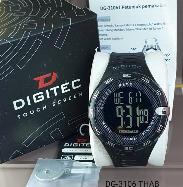 Jam Tangan Pria Digitec Original Touch Screen Tahan Air Garansi 1 Tahun