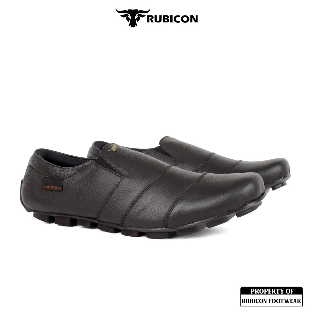 SEPATU CASUAL SLIP ON KULIT ASLI PRIA RUBICON PICIS PREMIUM QUALITY LEATHER