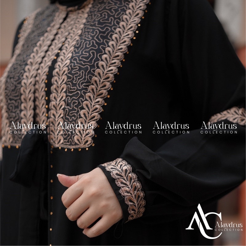 Abaya Dress Maxi Arab Saudi Bordir Zephy Turki Umroh Dubai Turkey By AlaydrusCollection 828