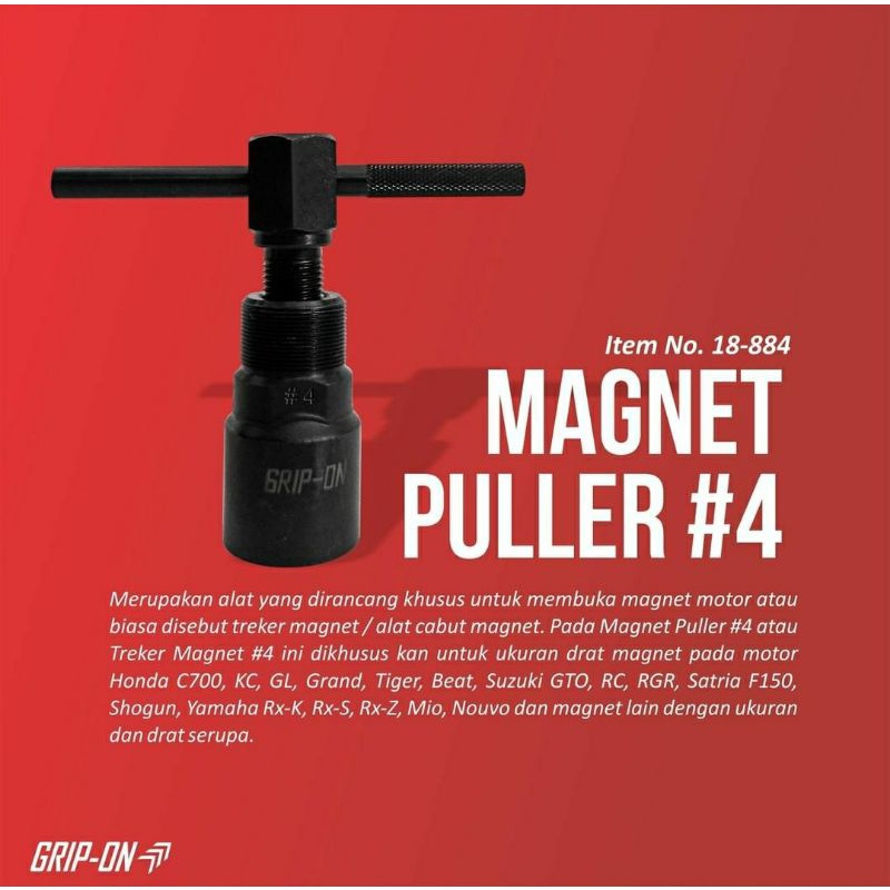 GRIP ON Magnet Puller No.4 Treker Magnet #4 Spesial Edition