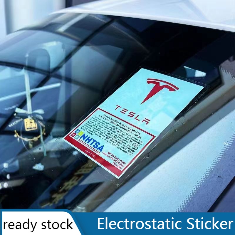 Stiker Kaca Depan Elektrostatis Untuk TESLA