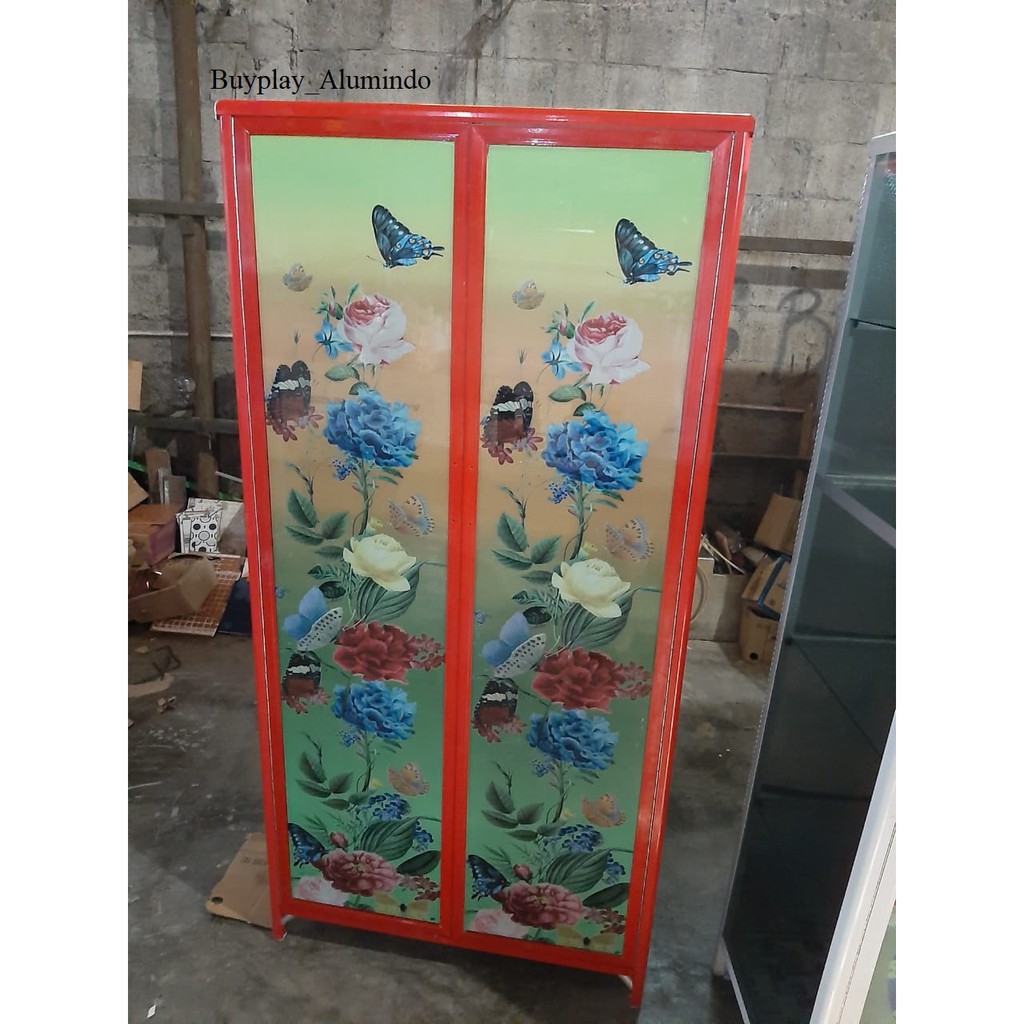 Sticker Kaca Lemari Motif kupu kupu