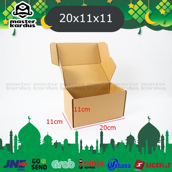 

Kardus Box Packing Diecut Ukuran 20x11x11 cm Polos