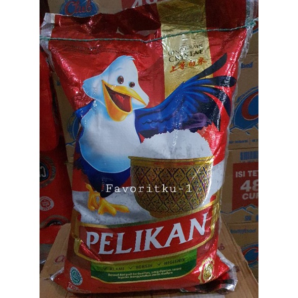 Beras PELIKAN Punel Kristal Kepala Premium 10 kg