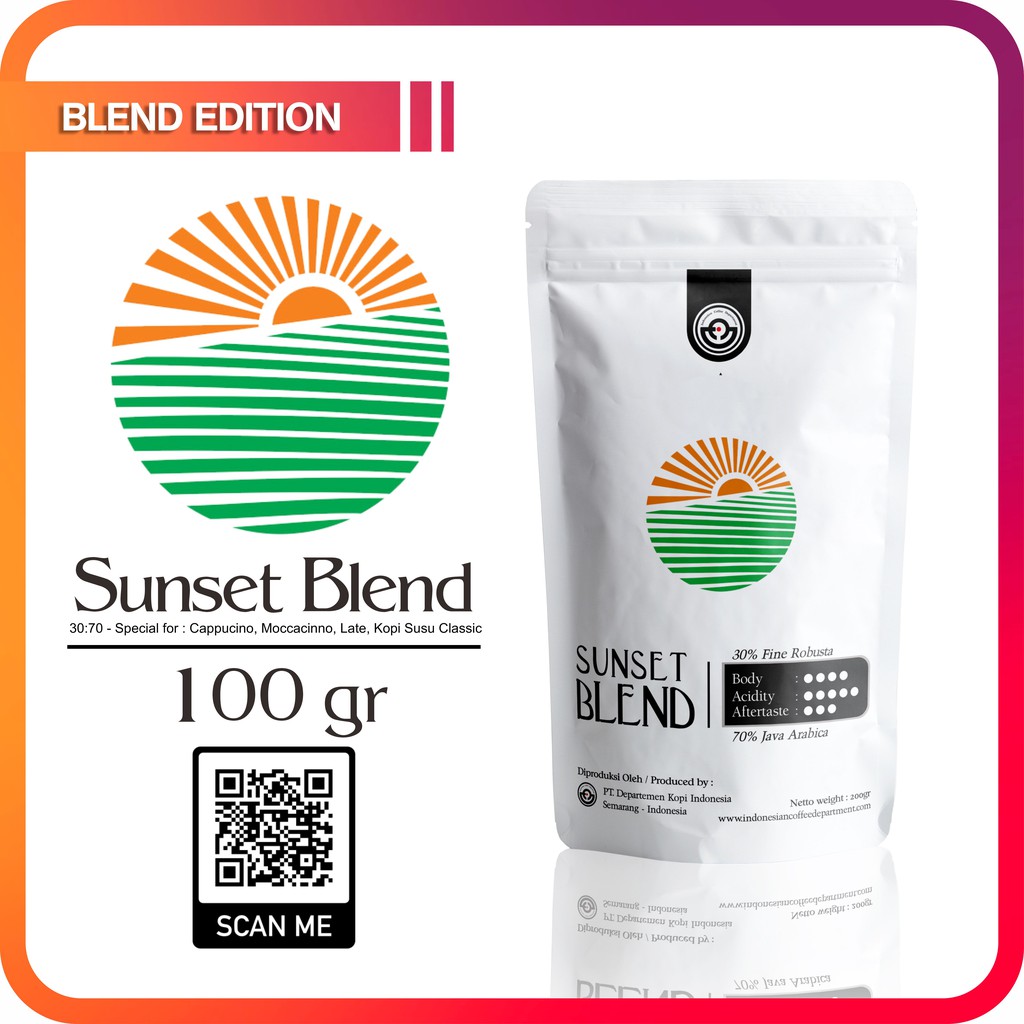 

KOPI ESPRESSO BLEND-SUNSET BLEND-100g