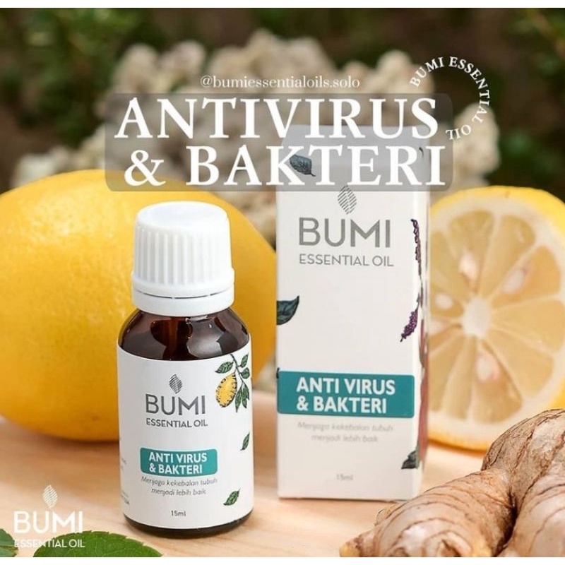 Distributor Bumi Essential Oils Anti Virus & Bakteri/ Oil Diffuser Humidifier/ 100% Minyak Atsiri/ F