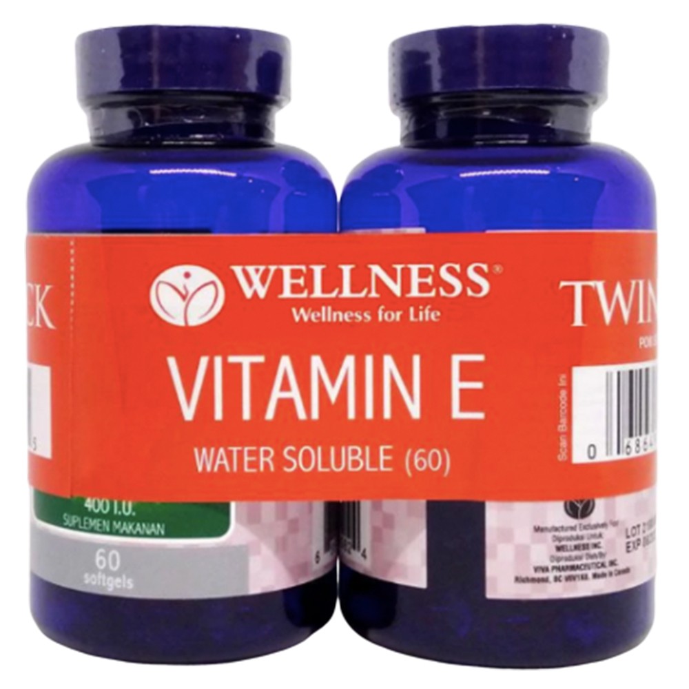 WELLNESS NATURAL VITAMIN E 400 IU 400IU ANTIOXIDANT - 60 SOFTGELS (BUY 1 GET 1 PROMO)