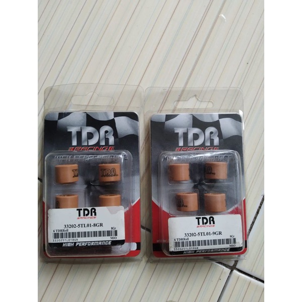 Roller Roler loler TDR Racing Mio sporty smile Mio soul Nouvo fino karbu 8-9 gram