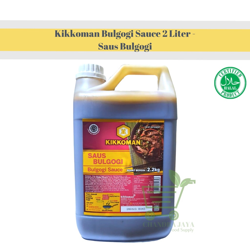 

Kikkoman Bulgogi Sauce 2 Liter - Saus Bulgogi
