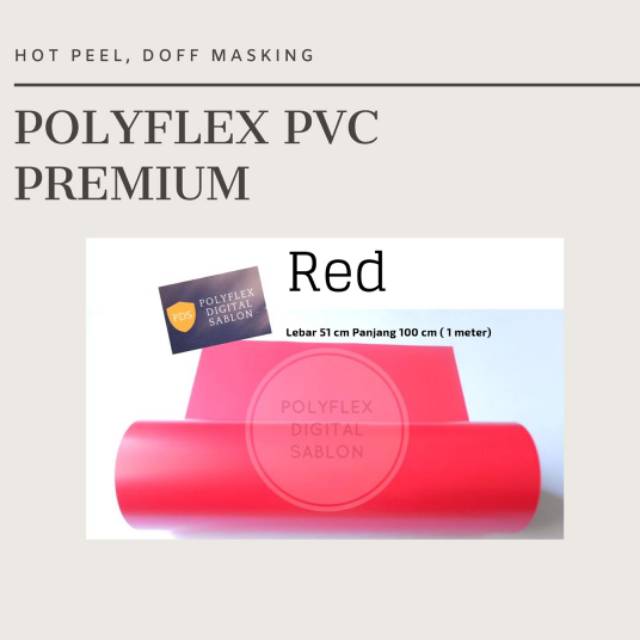 

POLYFLEX PVC KOREA WARNA REDDISH/MERAH TERMURAH