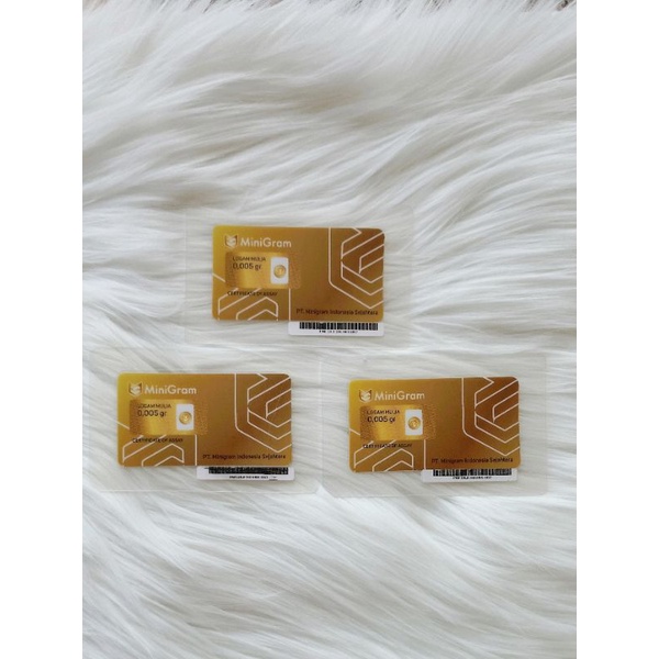 Emas mini, Minigram 0,005 gram