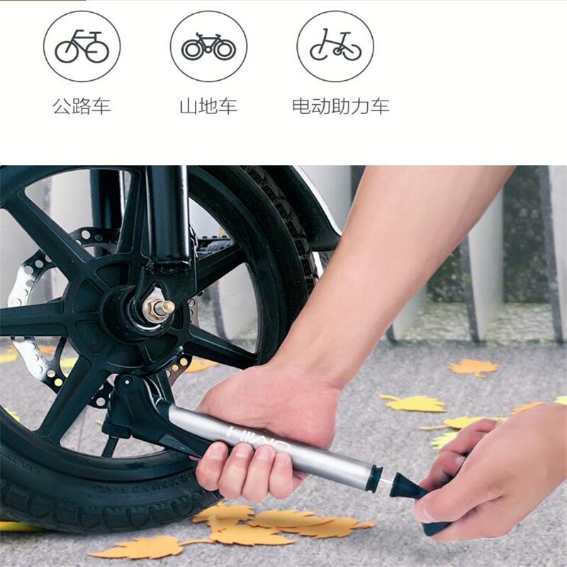 Xiaomi HIMO Mini Bicycle Pump 6Bar High pressure Folding Alloy Mountain bike Tyre Pump Inflator for Inflatable Basketball Bicycl