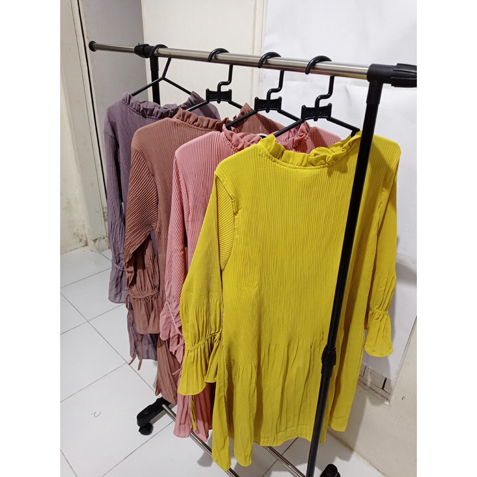 TUNIK POLOS PLISKET PROMO LEBARAN