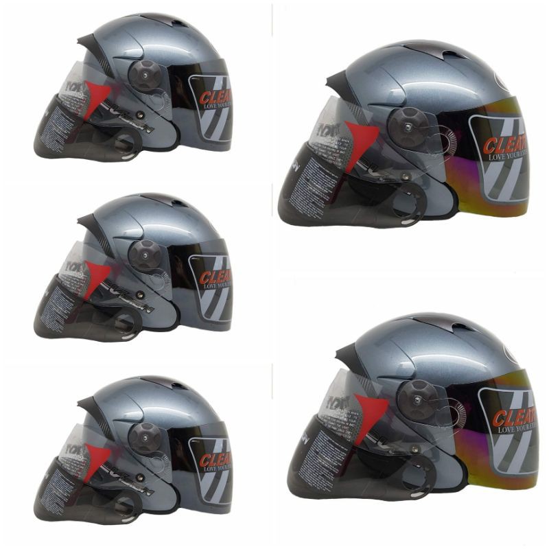 Helm Kyt 2 Vision Paket Ganteng All Grey