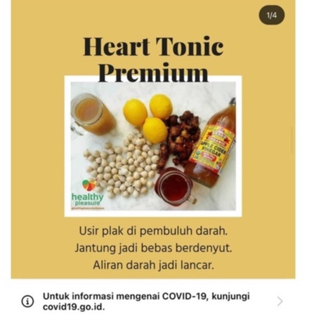 

HEART TONIC PREMIUM 525ml botol plastik