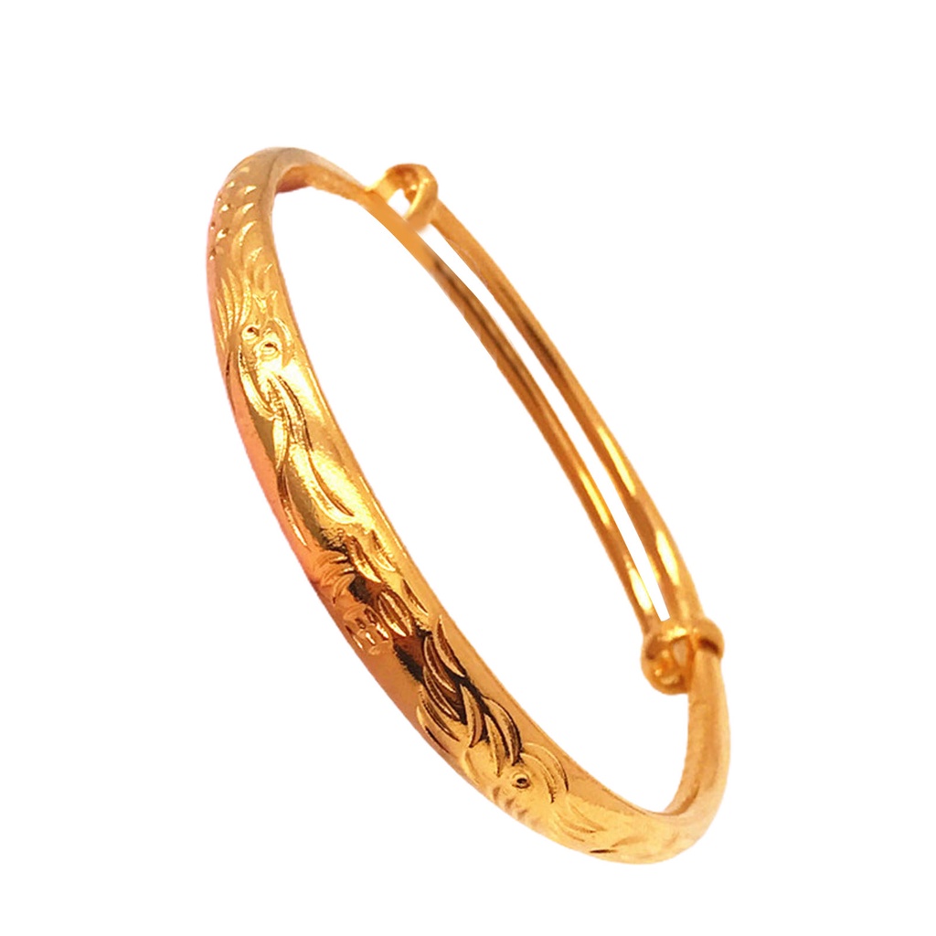 Hu Hu Hu Hu Hu Alat Bantu Pasang Kacamata♡ Gelang Tangan Tebal Adjustable Lapis Emas Imitasi Untuk Wanita