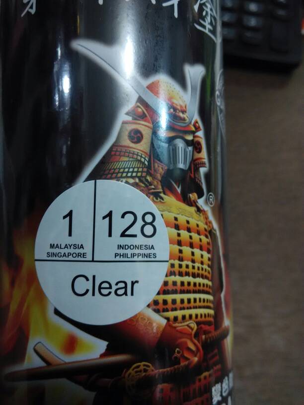 

cat semprot pilox pylox SAMURAI clear pernis standar 128