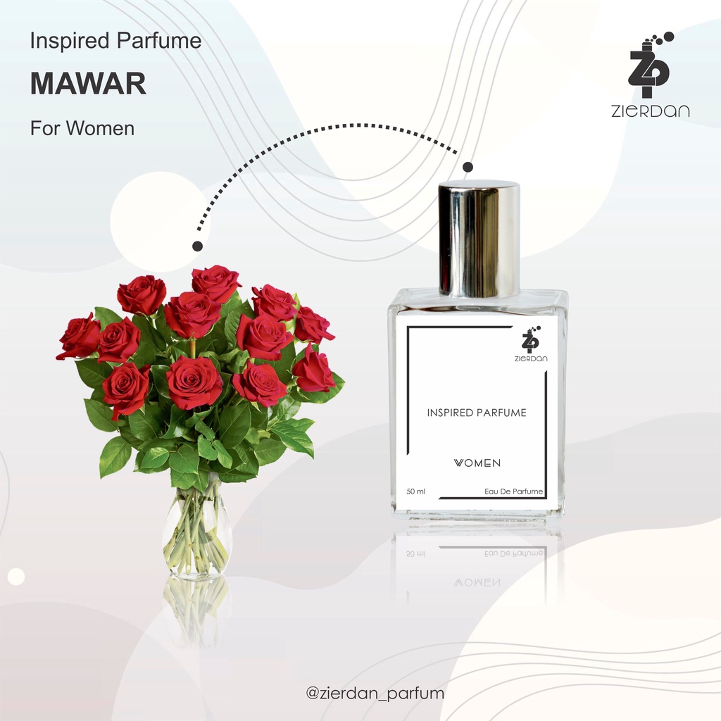 Zierdan Inspired Parfum Bunga Mawar Parfume Farfum Minyak Wangi Tahan Lama Wanita Cewek