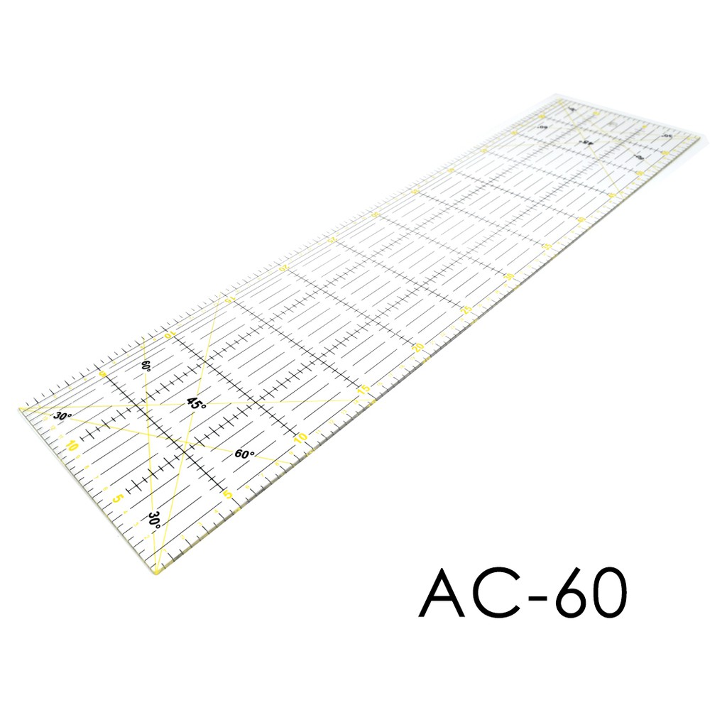 

Freya AC-60 Quilting Ruler - Penggaris Jahit Quilting 15cm x 60cm