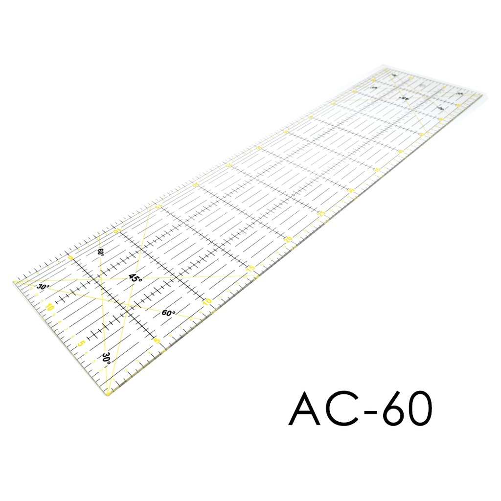 Freya AC-60 Quilting Ruler - Penggaris Jahit Quilting 15cm x 60cm