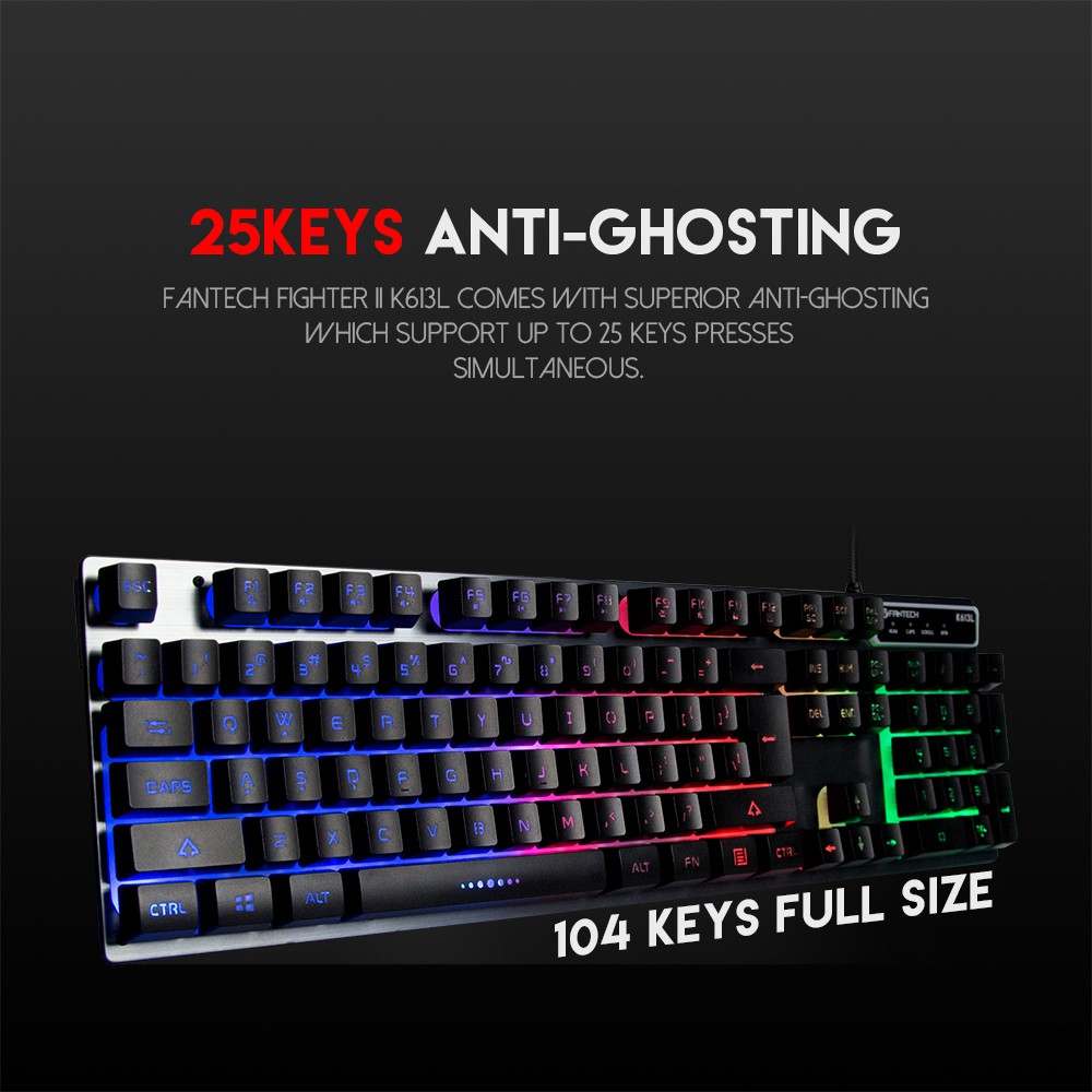 Keyboard Fantech Fighter K613L - RGB Gaming Keyboard