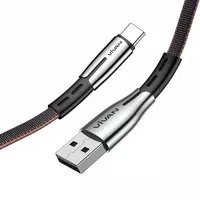 kabel data usb Vivan BTK-C type-c 3A fast data sync 1M black+brown fast charging