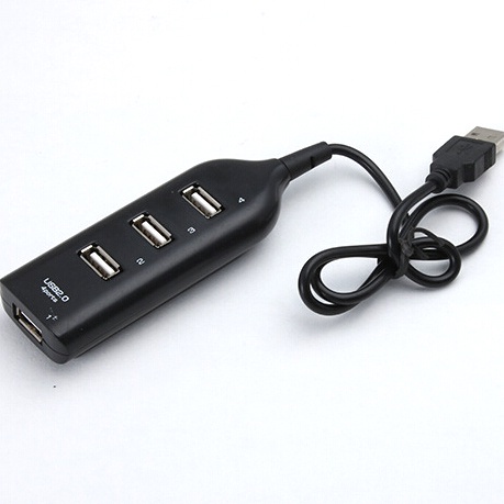 Portable USB Hub 2.0 4 Port - HB300004 HITAM