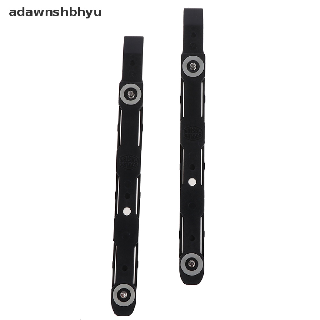 Adawnshbhyu 1pasang Rel Plastik Mounting Hardis Sasis Hitam Baru Untuk Cooler Master