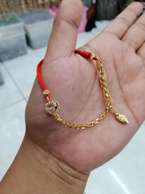 Gelang tangan wanita //gelang serut /perhiasan lapis emas //gelang tangan //gelang tali//gelang