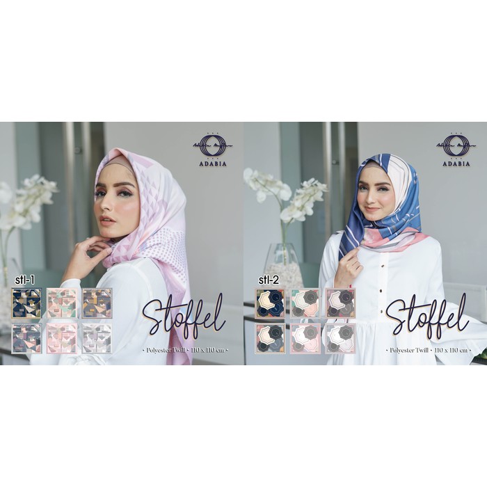 Hijab Kerudung Segi Empat Stoffel by Adabia Mufler