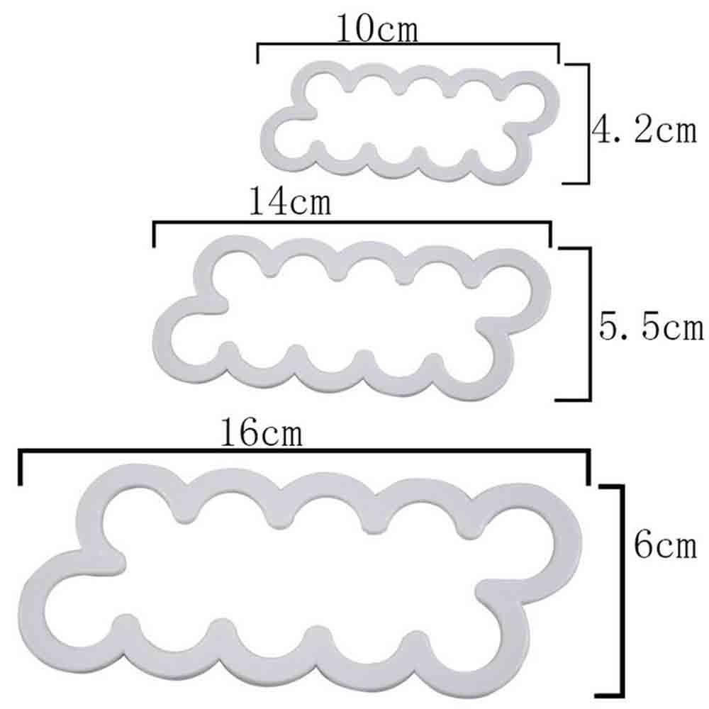 Populer 3PCS Cetakan Kue Bunga Mawar Cetakan Coklat Fondant Sugarcraft Baking Mold