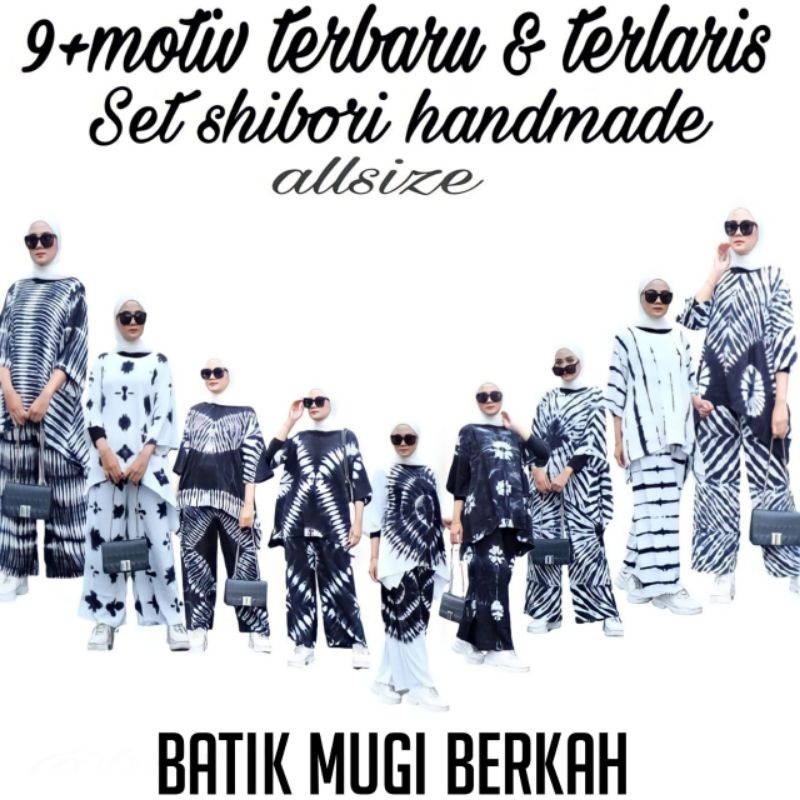 JUMBO SET LD 130 MOTIF SHIBORI RAYON ONE SET