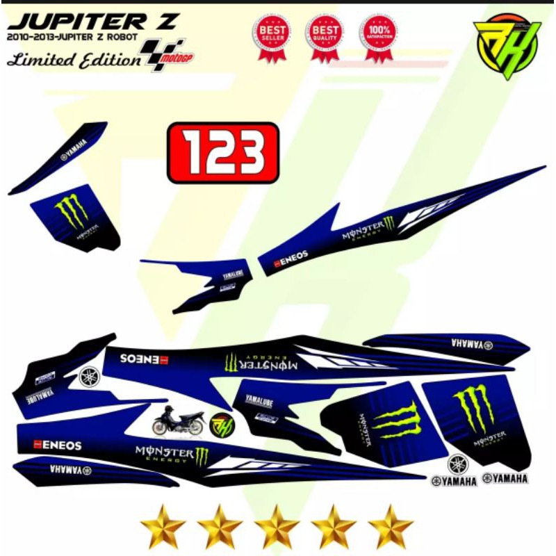 JUPITER Z MOTOGP Edition (2010-2013 jupiter z robot) striping variasi decal