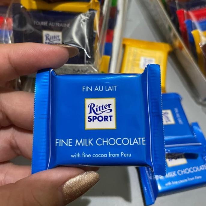 

Ritter Sport Fine Milk Chocolate Fin Au Lait Coklat Mini Ritter Satuan