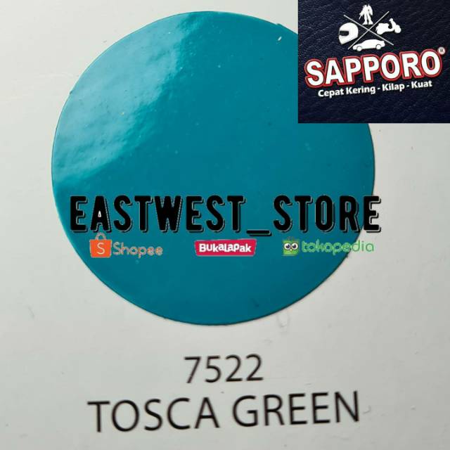 Tosca Green 7522
Sapporo Spray paint cat semprot 300 cc