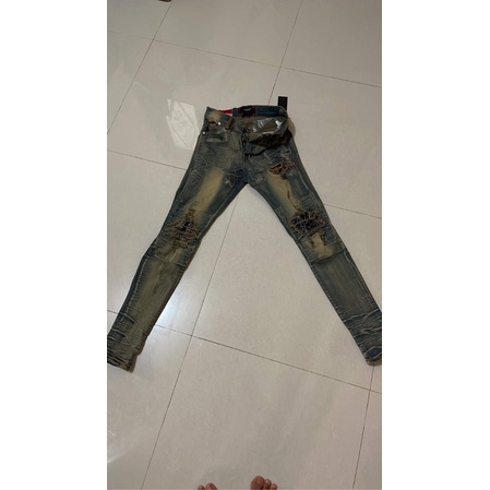 M1 Tri Batik - Vintage Blue - Celana Jeans