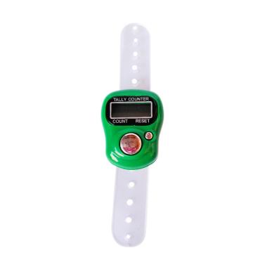 HOVELSHOP Tasbih Digital Cincin LED Alat Hitung Digital Finger Counter Mini Dengan Kotak