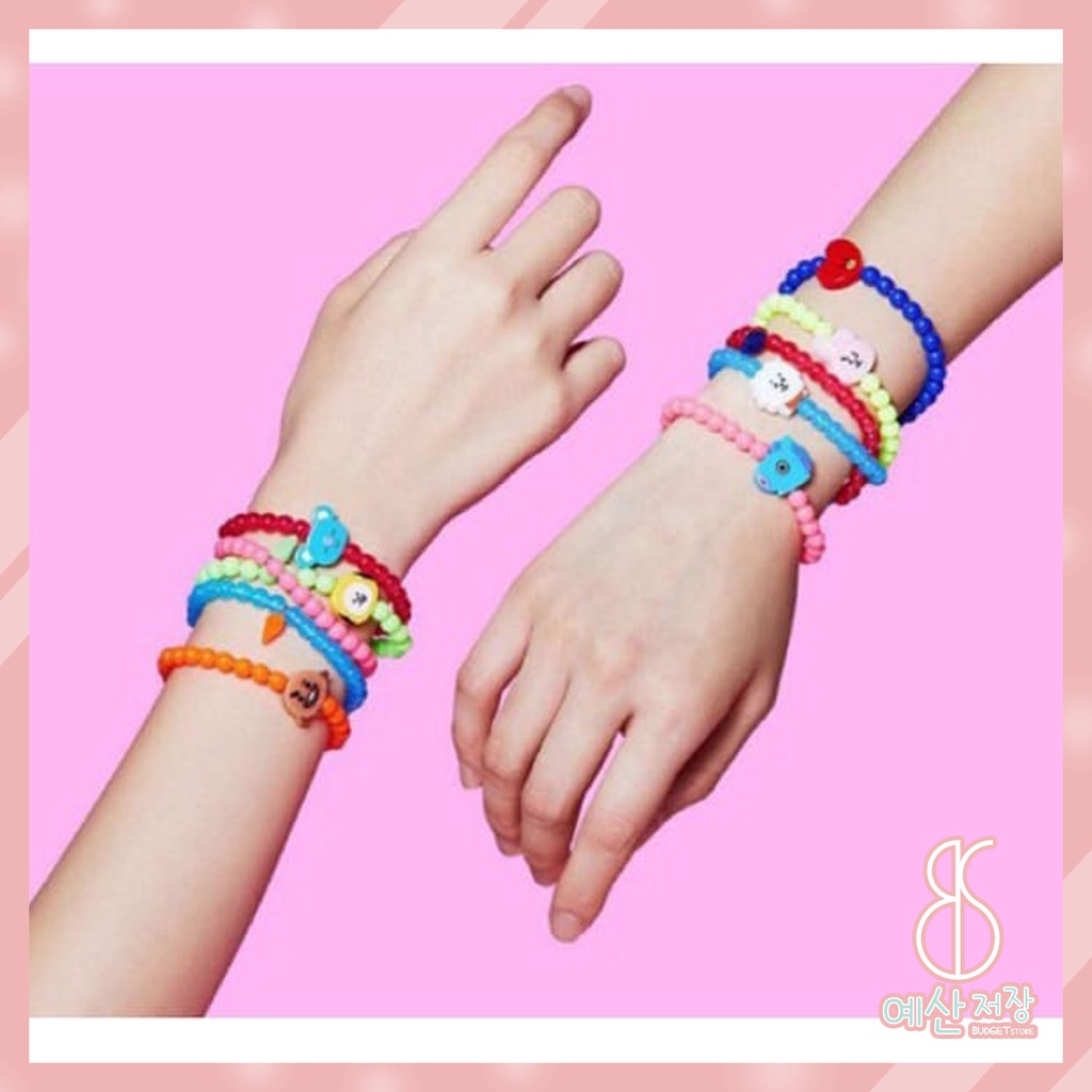 [BS] BISA COD BTS BT21 KPOP ARMY Gelang Manik-Manik Akrilik - KP279